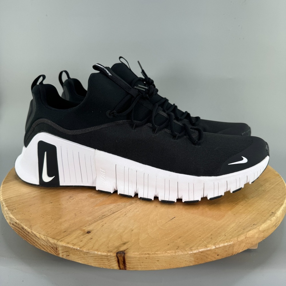 SIZE 21 - Nike Free Metcon 6 TB Black White Mens Cross Training Gym Shoes nby